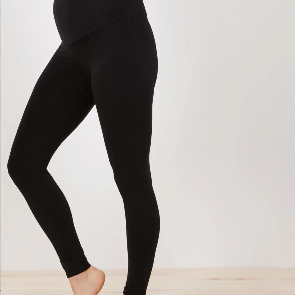 Basic Secret Fit Belly Maternity Leggings Black